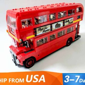10258 London city bus 21045 technic ideas creator series building blocks kids toys