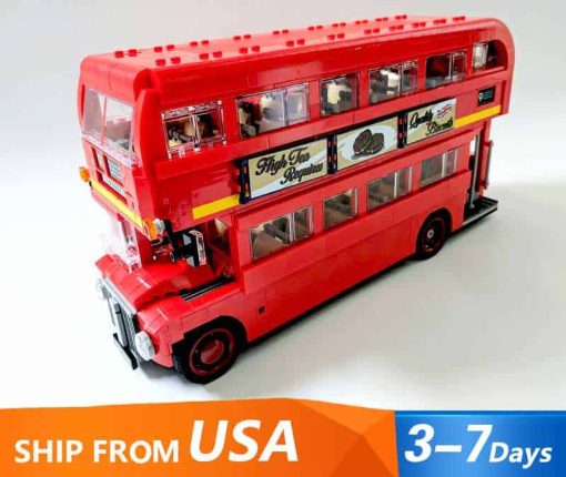 10258 London city bus 21045 technic ideas creator series building blocks kids toys