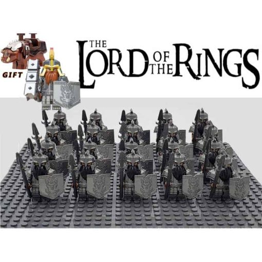 Minifigures Lord of the rings hobbit Dwarf spike Army
