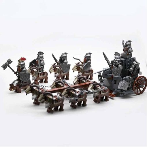 Lord of the Rings Hobbit Dwarf Battle Chariot Minifigures