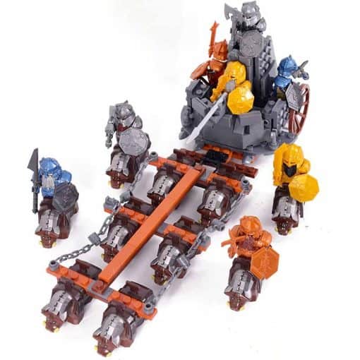 Lord of the Rings Hobbit Dwarf Battle Chariot Minifigures