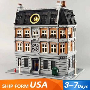 Building Blocks MOC Set 613001 DC Hero Sanctum Sanctorum House W/ LED Bricks Toy 