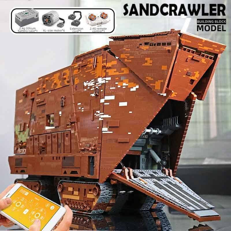 Mould King Star Wars Mandalorian Jawas Sandcrawler 21009 UCS Full Interior Blocks Kids Toy Gift 75292 | HeroToyz