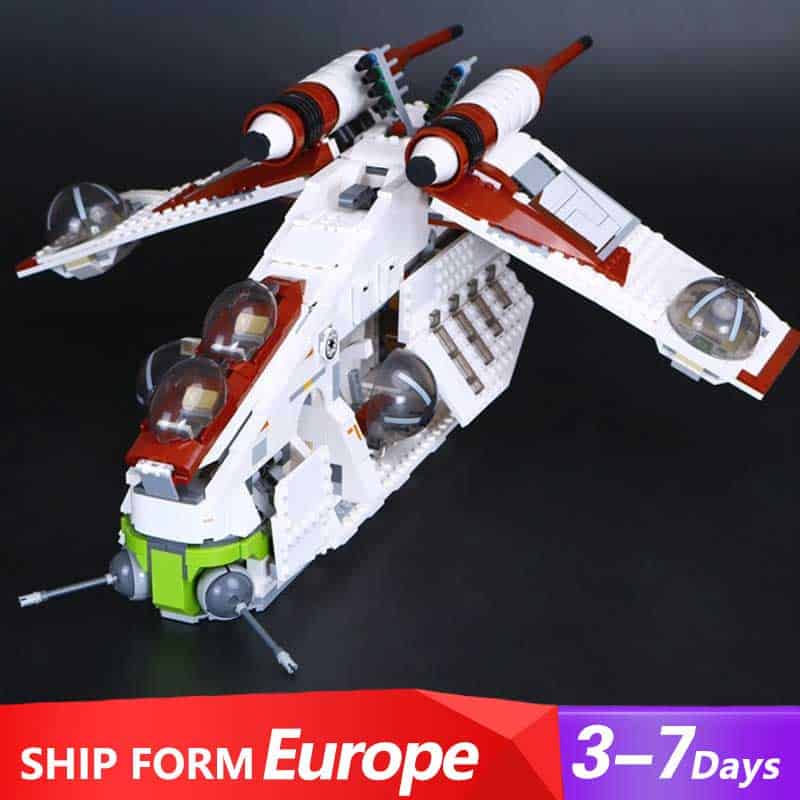 Star Wars Republic Gunship 75021 Space Ship UCS 1175Pcs Building Blocks  Kids Toy 81043 05041 19041 50002