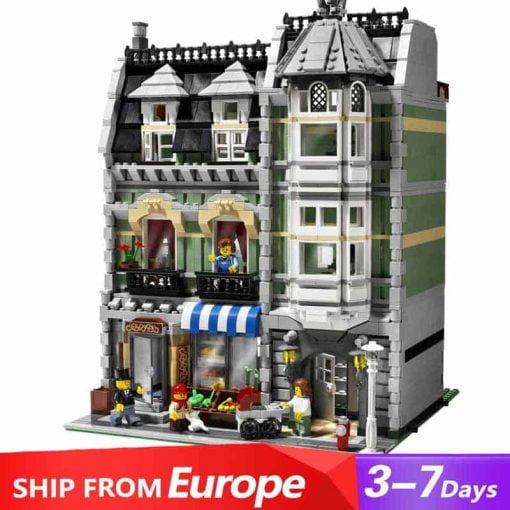 Green Grocer 10185 15008 City Street View Ideas Creator Expert Series Building Bricks Kids Toy 84008