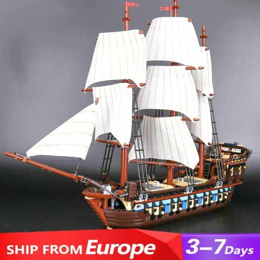 22001 Pirates Of The Caribbean 10210 Imperial Flag Ship HMS Interceptor Building Blocks Kids Toy