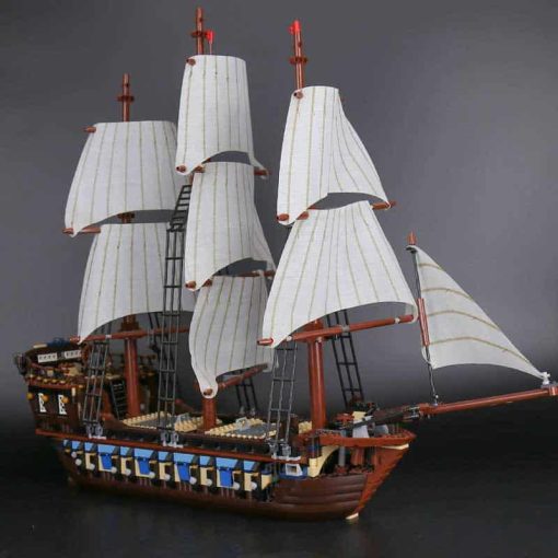 10210 Pirates Of The Caribbean Imperial Flag Ship 22001 HMS Interceptor Building Blocks Kids Toys 3