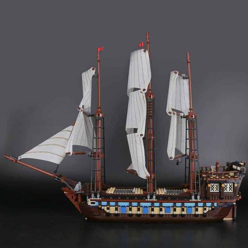 10210 Pirates Of The Caribbean Imperial Flag Ship 22001 HMS Interceptor Building Blocks Kids Toys 4