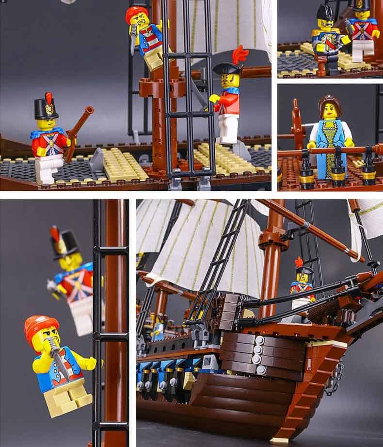 Piratas del Caribe Imperial bloques de construcción modelo emblemático edificio Personalizado 10210 