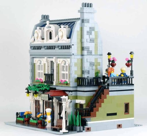 10243 Parisian Restaurant 15010 84010 City Street View Ideas Creator Building blocks Kids Toy 2