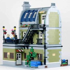10243 Parisian Restaurant 15010 84010 City Street View Ideas Creator Building blocks Kids Toy 3