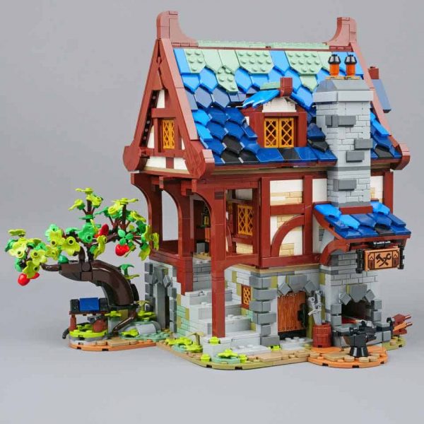 21325 medieval blacksmith ideas creator expert sereis 99909 street view building blocks toy 7