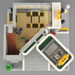 Corner garage 10264 15042 City Street View Ideas Creator Series Modular Building Blocks kids toys 2