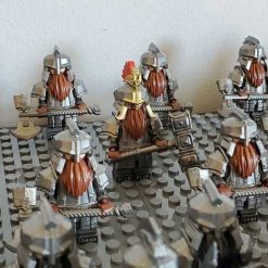 Lord of the rings hobbit dwarf minifigures army battalion kids toy gift 8