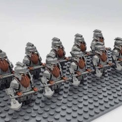Lord of the rings hobbit dwarf minifigures axe army kids toy gift 2