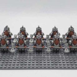 Lord of the rings hobbit dwarf minifigures axe army kids toy gift 3