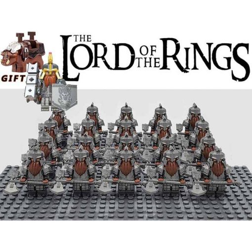 Minifigures Lord of the rings The hobbit Dwarf Axe Army Dain Ironfoot