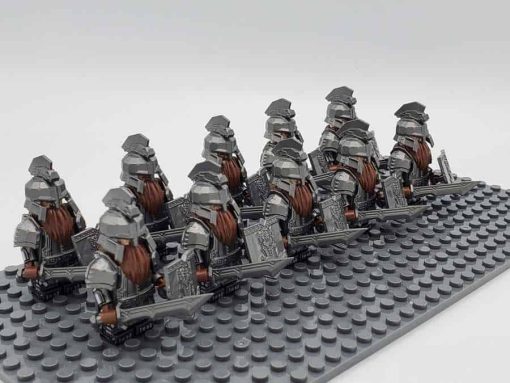 Lord of the rings hobbit dwarf minifigures axe army kids toy gift 6 1