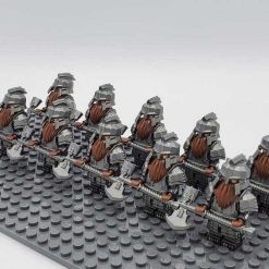 Lord of the rings hobbit dwarf minifigures axe army kids toy gift 6