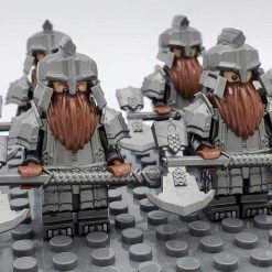 Lord of the rings hobbit dwarf minifigures axe army kids toy gift 7