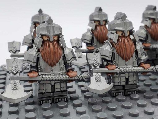 Lord of the rings hobbit dwarf minifigures axe army kids toy gift 7
