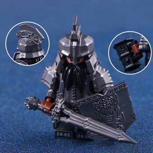 Lord of the rings hobbit dwarf minifigures axe army kids toy gift 9