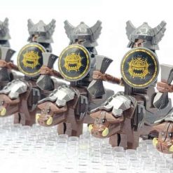 Lord of the rings hobbit dwarf minifigures hog riders army kids toy gift 3