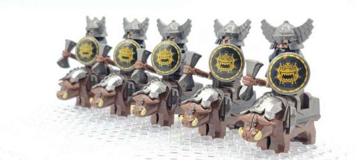 Lord of the rings hobbit dwarf minifigures hog riders army kids toy gift 3
