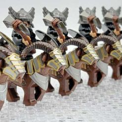 Lord of the rings hobbit dwarf minifigures ram riders army kids toy gift 2