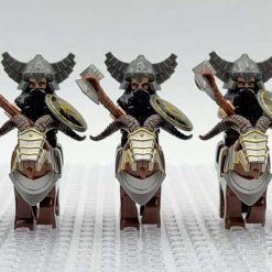 Lord of the rings hobbit dwarf minifigures ram riders army kids toy gift 6