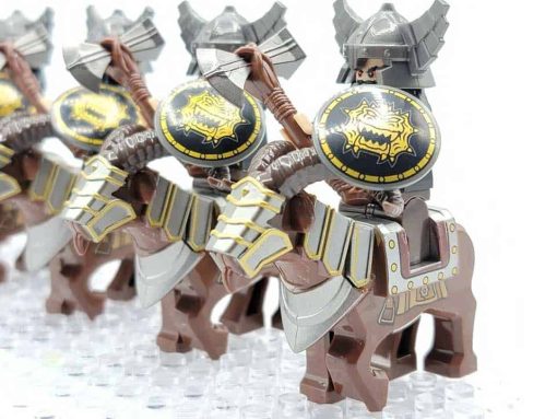 Lord of the rings hobbit dwarf minifigures ram riders army kids toy gift 7