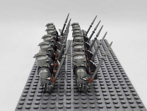Lord of the rings hobbit dwarf minifigures spear army kids toy gift 3