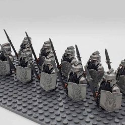 Lord of the rings hobbit dwarf minifigures spear army kids toy gift 6