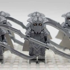 Lord of the rings hobbit elf minifigures Mirkwood Elven double blade Army kids toy gift king thranduil 2
