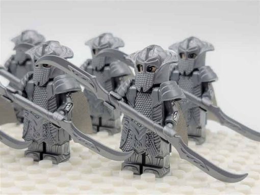 Lord of the rings hobbit elf minifigures Mirkwood Elven double blade Army kids toy gift king thranduil 3