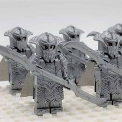 Lord of the rings hobbit elf minifigures Mirkwood Elven double blade Army kids toy gift king thranduil 4