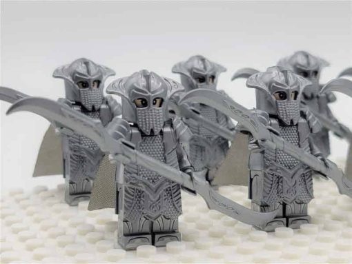 Lord of the rings hobbit elf minifigures Mirkwood Elven double blade Army kids toy gift king thranduil 4