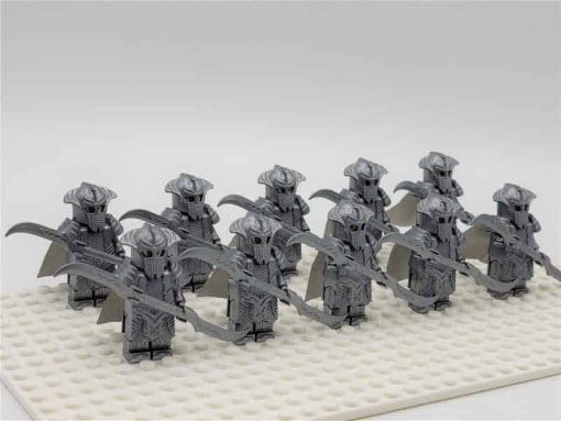 Lord of the rings hobbit elf minifigures Mirkwood Elven double blade Army kids toy gift king thranduil 6