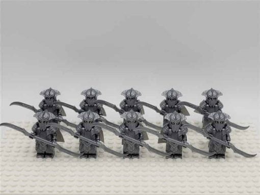 Lord of the rings hobbit elf minifigures Mirkwood Elven double blade Army kids toy gift king thranduil 7