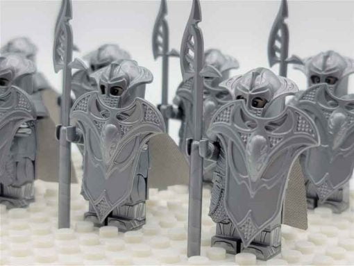 Lord of the rings hobbit elf minifigures Mirkwood Elven guard sword Army kids toy gift king thranduil 3