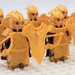 Lord of the rings hobbit elf minifigures Mirkwood Elves heavy archer Army kids toy gift king thranduil 2
