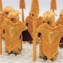 Lord of the rings hobbit elf minifigures Mirkwood Elves heavy spear Army kids toy gift king thranduil 2