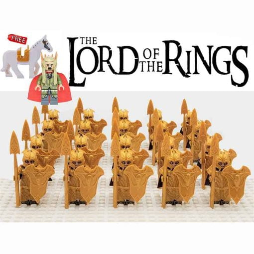 minifigures lord of the rings the hobbit battle of the five armies mirkwood elf elven heavy spear army kids toys
