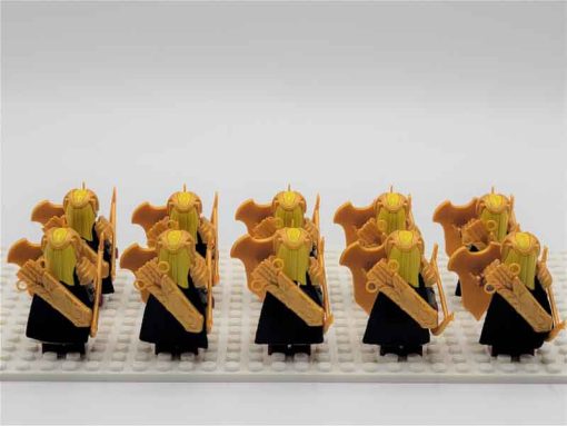 Lord of the rings hobbit elf minifigures Mirkwood Elves light archer Army kids toy gift king thranduil 4