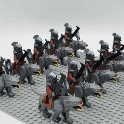 Lord of the rings hobbit orc minifigures Wolves of Isengarde army kids toy gift 1