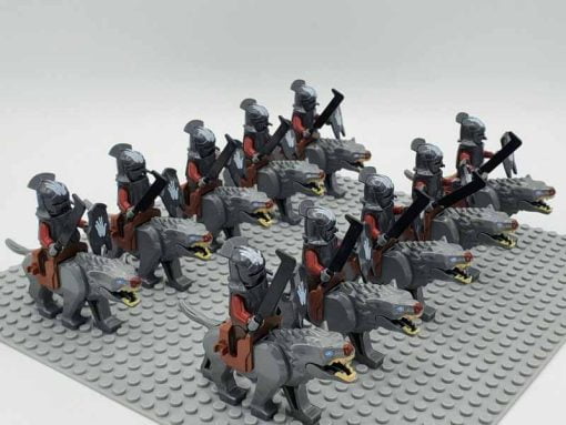 Lord of the rings hobbit orc minifigures Wolves of Isengarde army kids toy gift 1