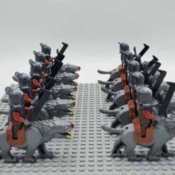 Lord of the rings hobbit orc minifigures Wolves of Isengarde army kids toy gift 5