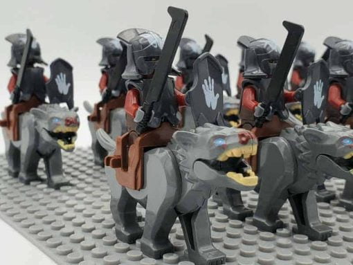 Lord of the rings hobbit orc minifigures Wolves of Isengarde army kids toy gift 7