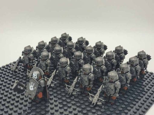 Lord of the rings hobbit orc minifigures uruk hai heavy crossbow army kids toy gift 1