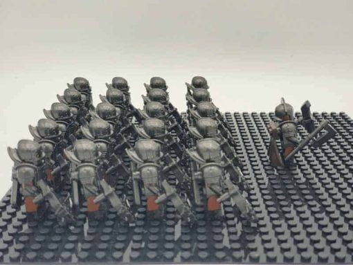 Lord of the rings hobbit orc minifigures uruk hai heavy crossbow army kids toy gift 4